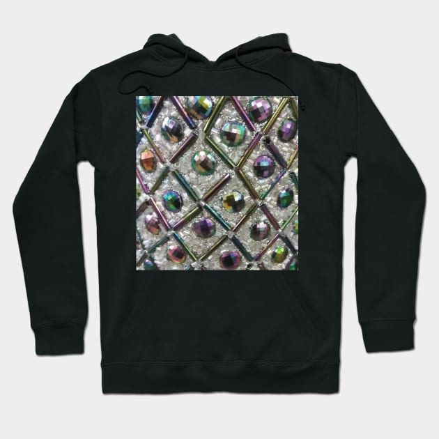 Photographic Image of Multi-colored Iridescent Beads Hoodie by CrazyCraftLady